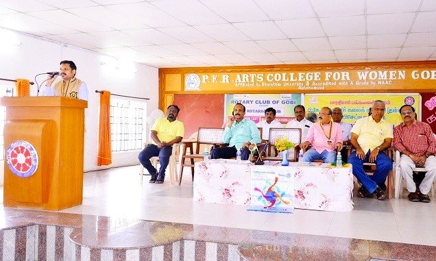 Service Towards Society – Rotary Club of Gobi at PKR Arts College for Women